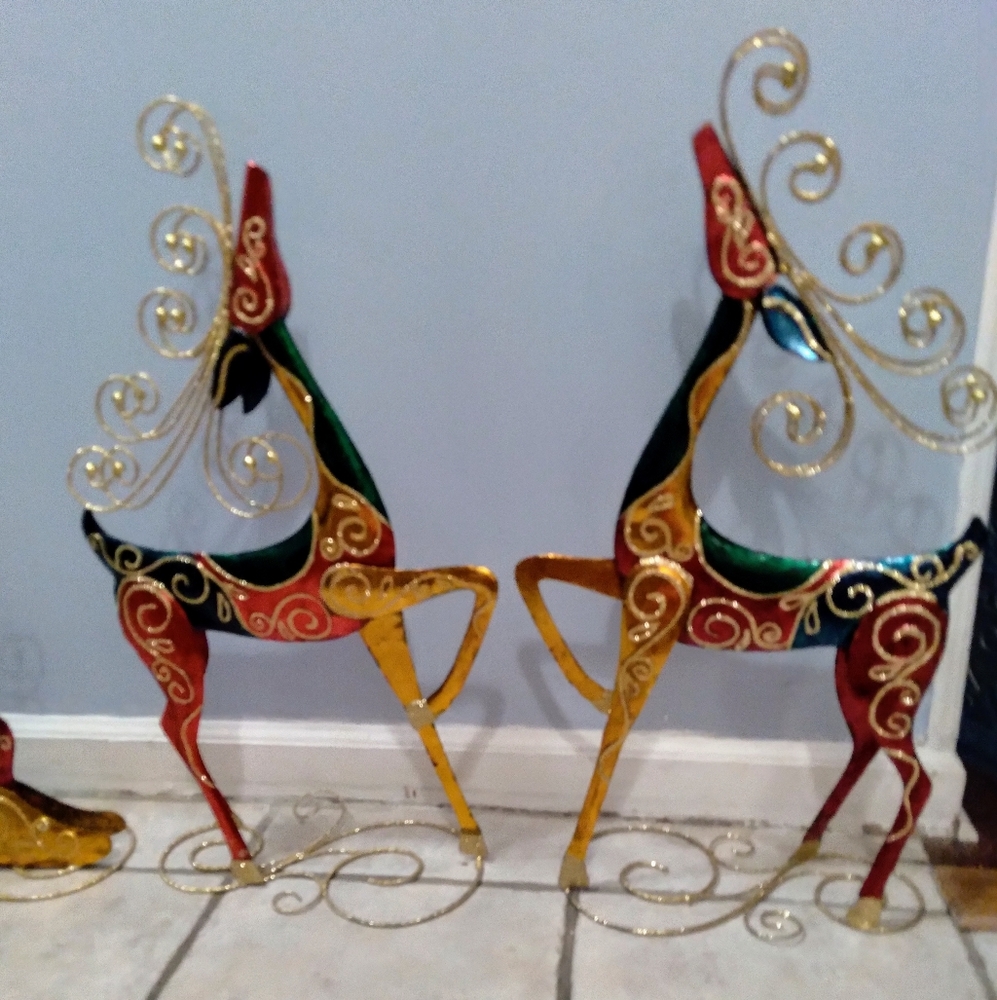 Pier One Reindeer. Metal, glitter, Stunning!! - Picture 5 of 5